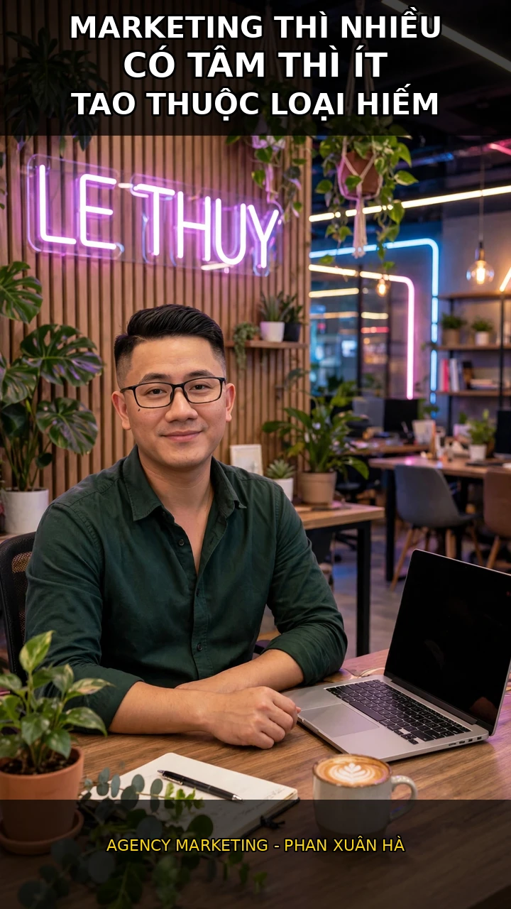 Phan Xuân Hà làm việc tại quán cà phê ở Lệ Thủy